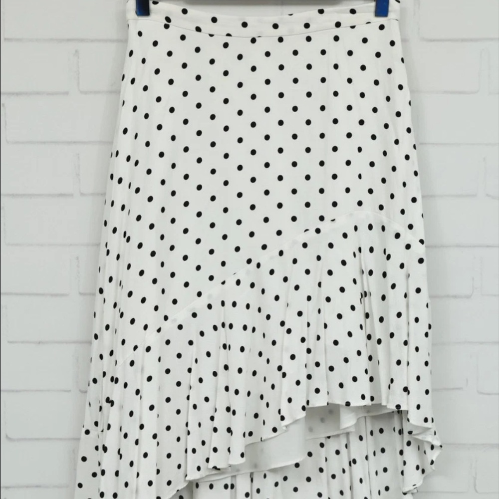 Club Monaco Black and White Asymmetrical Skirt